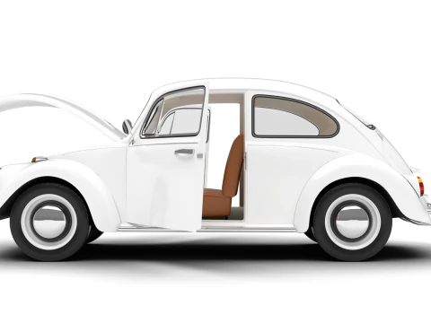 Volkswagen Beetle Type 1 1200 1965 HQ 3D Model
