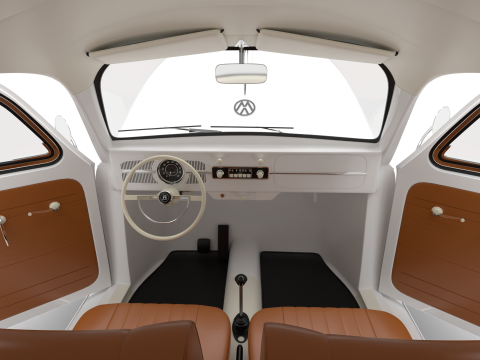 Volkswagen Beetle Type 1 1200 1965 HQ 3D Model