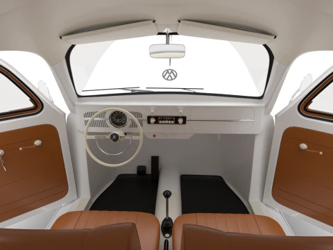 Volkswagen Beetle Type 1 1200 1965 HQ 3D Model
