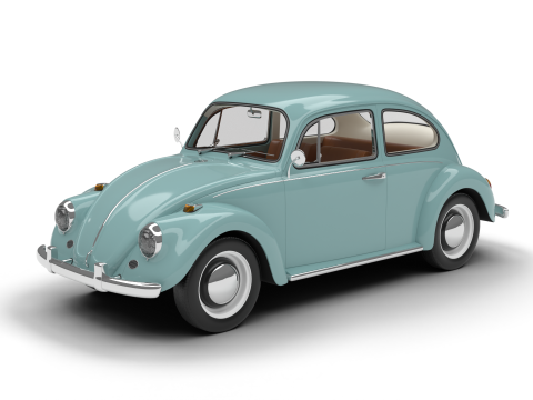Volkswagen Beetle Type 1 1200 1965 3D Model