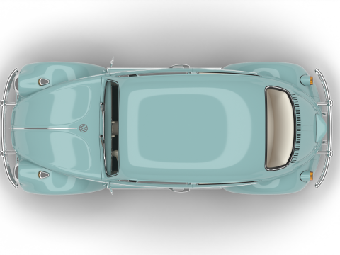 Volkswagen Beetle Type 1 1200 1965 Modelo 3D