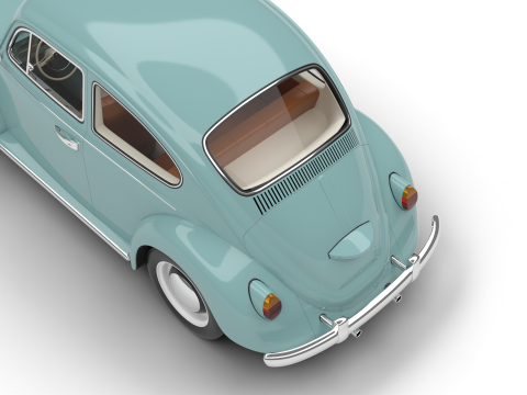 Volkswagen Beetle Type 1 1200 1965 Modelo 3D