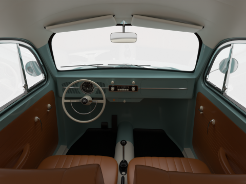Volkswagen Beetle Type 1 1200 1965 Modelo 3D