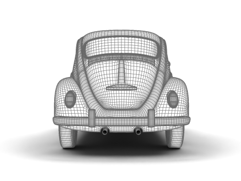 Volkswagen Beetle Type 1 1200 1965 Modelo 3D