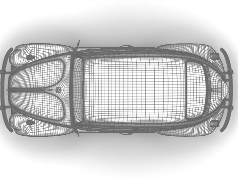 Volkswagen Beetle Type 1 1200 1965 Modelo 3D