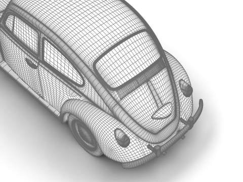 Volkswagen Beetle Type 1 1200 1965 Modelo 3D