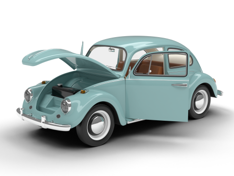 Volkswagen Beetle Type 1 1200 1965 HQ 3D Model