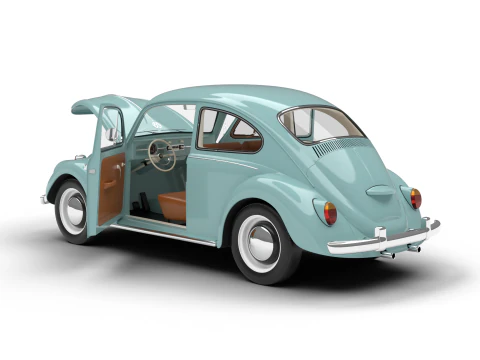 Volkswagen Beetle Type 1 1200 1965 HQ 3D Model