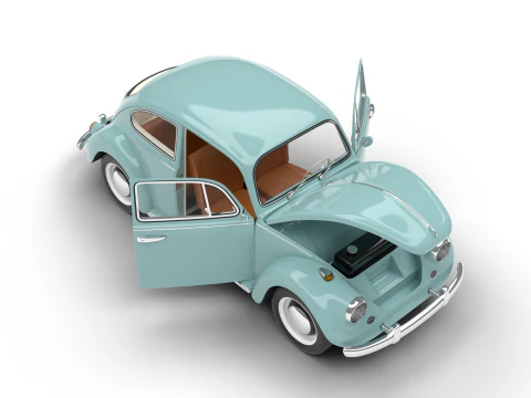 Volkswagen Beetle Type 1 1200 1965 HQ 3D Model