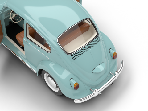 Volkswagen Beetle Type 1 1200 1965 HQ Modelo 3D