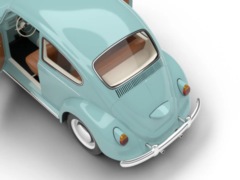 Volkswagen Beetle Type 1 1200 1965 HQ 3D Model