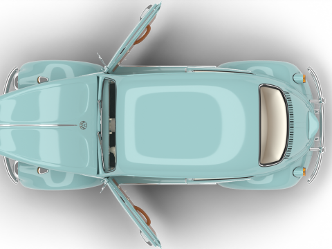 Volkswagen Beetle Type 1 1200 1965 HQ Modelo 3D