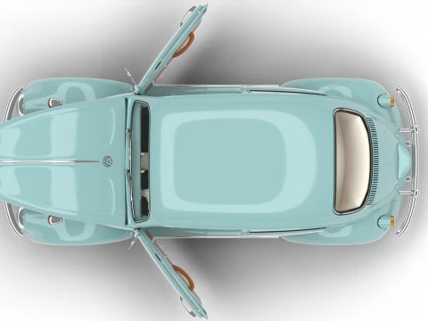 Volkswagen Beetle Type 1 1200 1965 HQ 3D Model