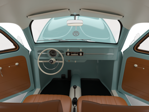 Volkswagen Beetle Type 1 1200 1965 HQ Modelo 3D