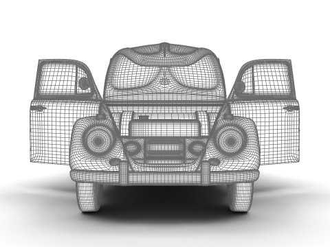 Volkswagen Beetle Type 1 1200 1965 HQ Modelo 3D