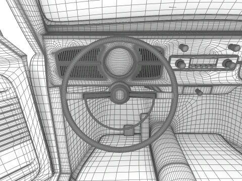 Volkswagen Beetle Type 1 1200 1965 HQ 3D Model