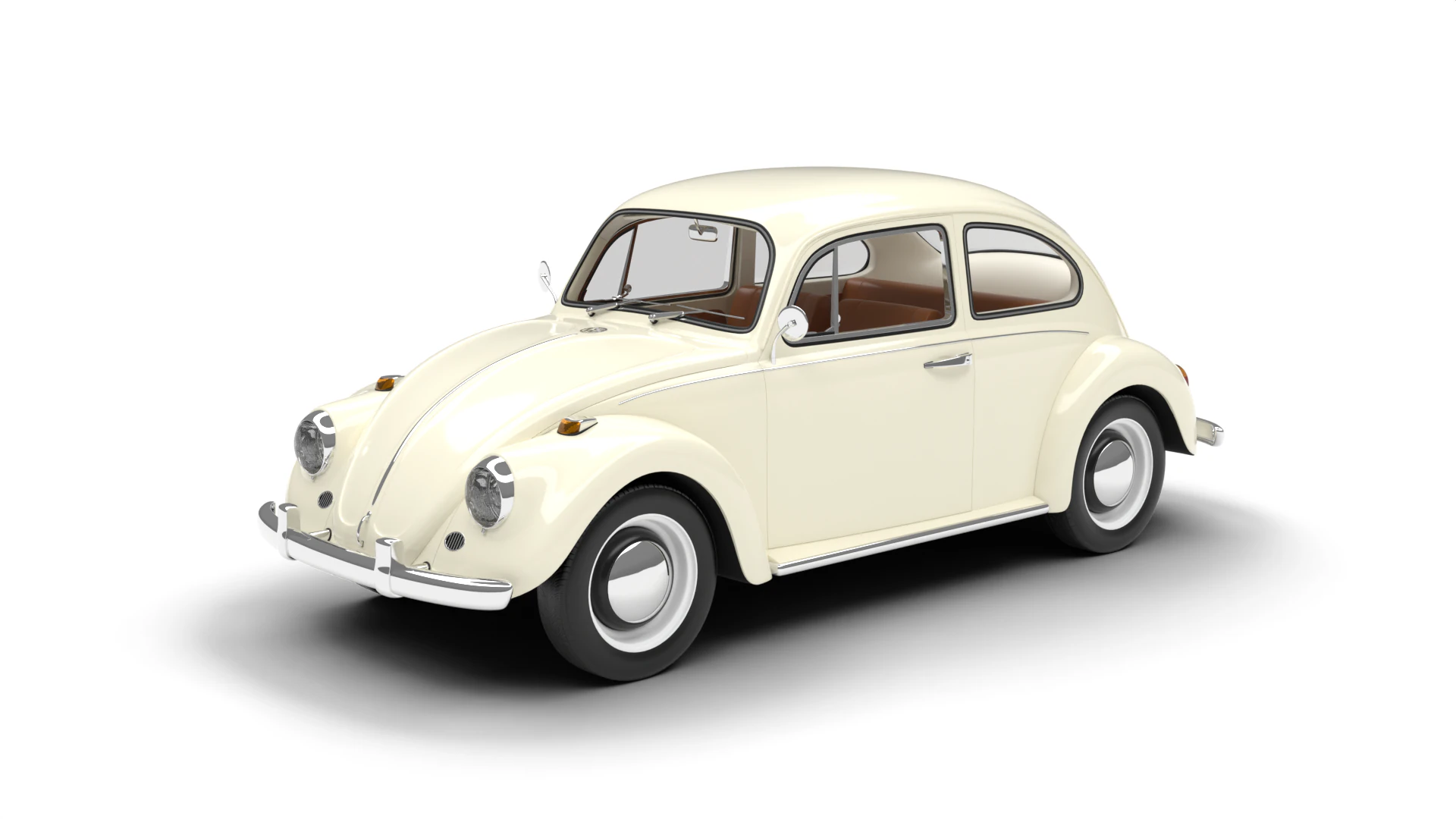 Volkswagen Beetle Type 1 1200 1965 3D Model .c4d .max .obj .3ds .fbx .stl .blend 