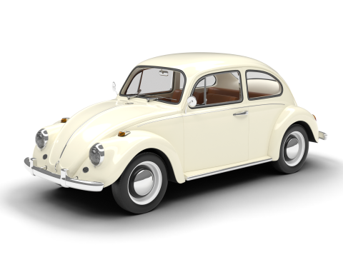Volkswagen Beetle Type 1 1200 1965 3D Model