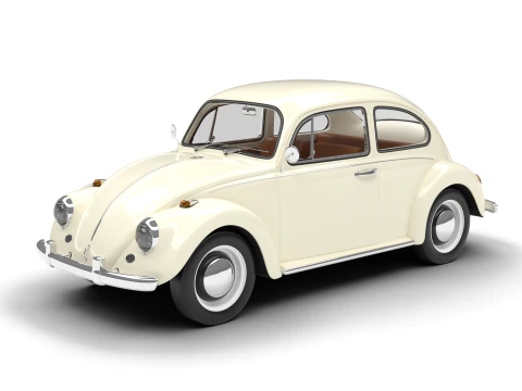 Volkswagen Beetle Tip 1 1200 1965 3D Model