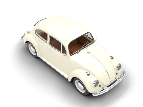 Volkswagen Beetle Type 1 1200 1965 Model 3D