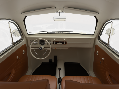 Volkswagen Beetle Type 1 1200 1965 Model 3D
