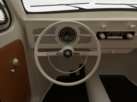 Volkswagen Beetle Type 1 1200 1965 Model 3D