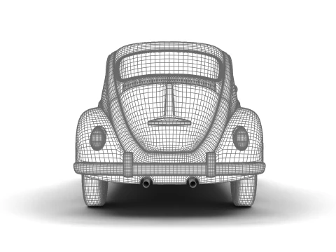 Volkswagen Beetle Type 1 1200 1965 3D Model