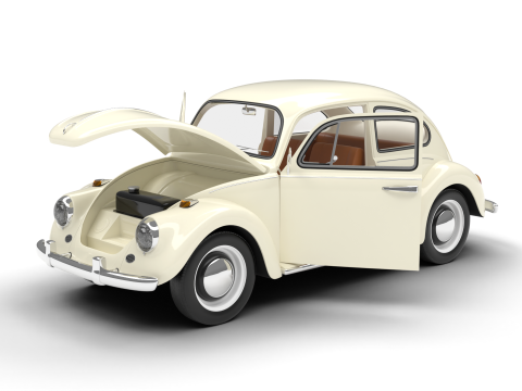 Volkswagen Beetle Type 1 1200 1965 HQ 3D Model