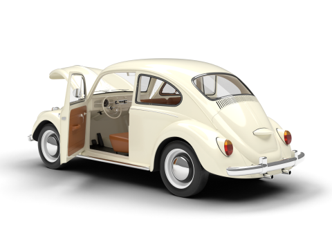 Volkswagen Beetle Type 1 1200 1965 HQ 3D Model