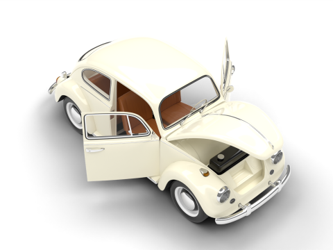 Volkswagen Beetle Type 1 1200 1965 HQ 3D Model