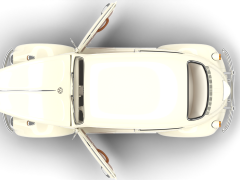Volkswagen Beetle Type 1 1200 1965 HQ 3D Model