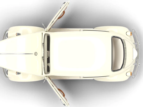 Volkswagen Beetle Type 1 1200 1965 HQ 3D Model