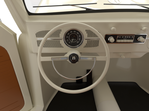 Volkswagen Beetle Type 1 1200 1965 HQ 3D Model