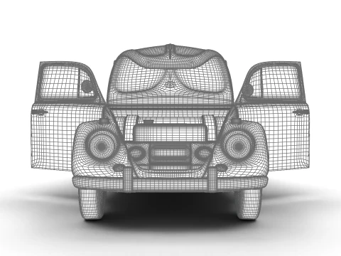Volkswagen Beetle Type 1 1200 1965 HQ 3D Model