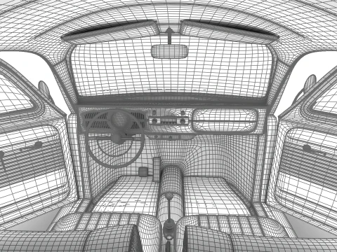 Volkswagen Beetle Type 1 1200 1965 HQ 3D Model