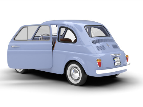 Pack Old cars 1945-1965 HQ interior 3D Model