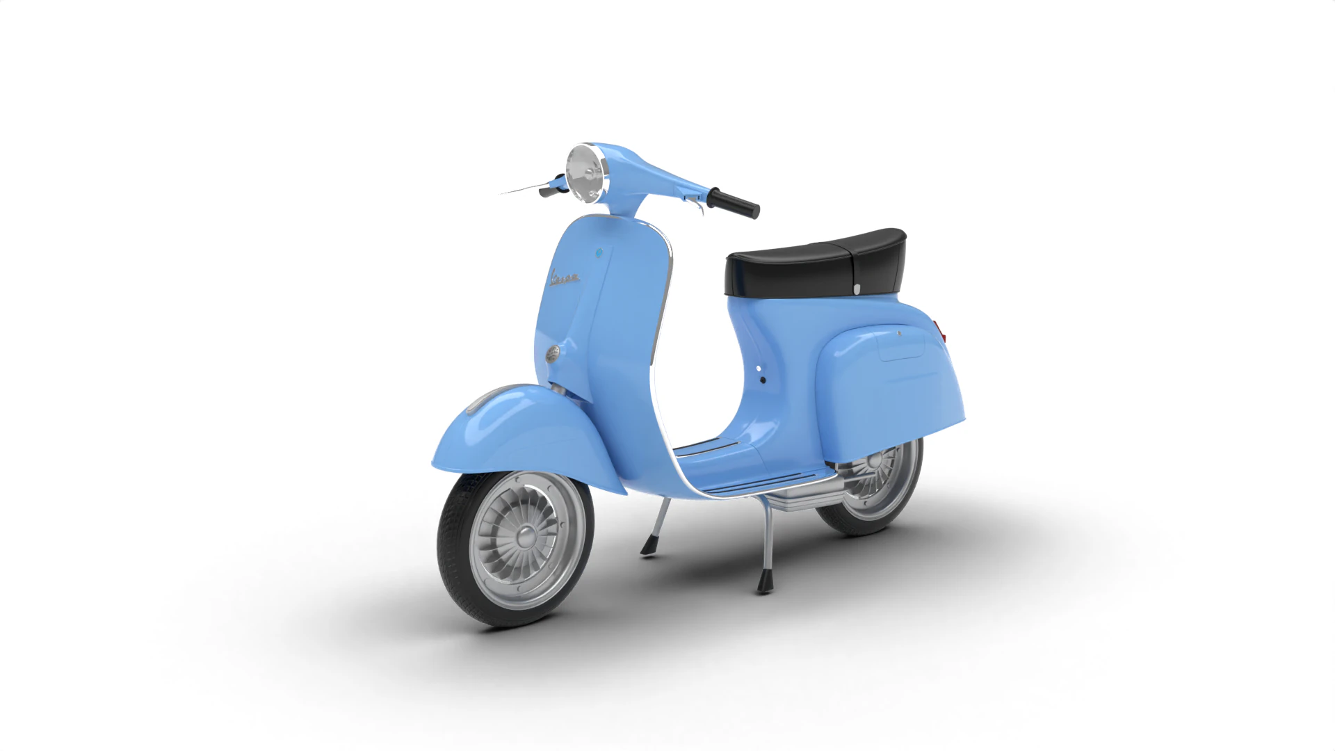 Vespa 125 1967 3D Model .c4d .max .obj .3ds .fbx .stl .blend