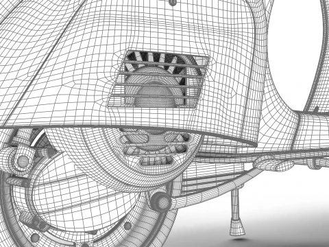 Vespa 125 1967 3D Model