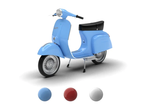 Vespa 125 1967 3D Model