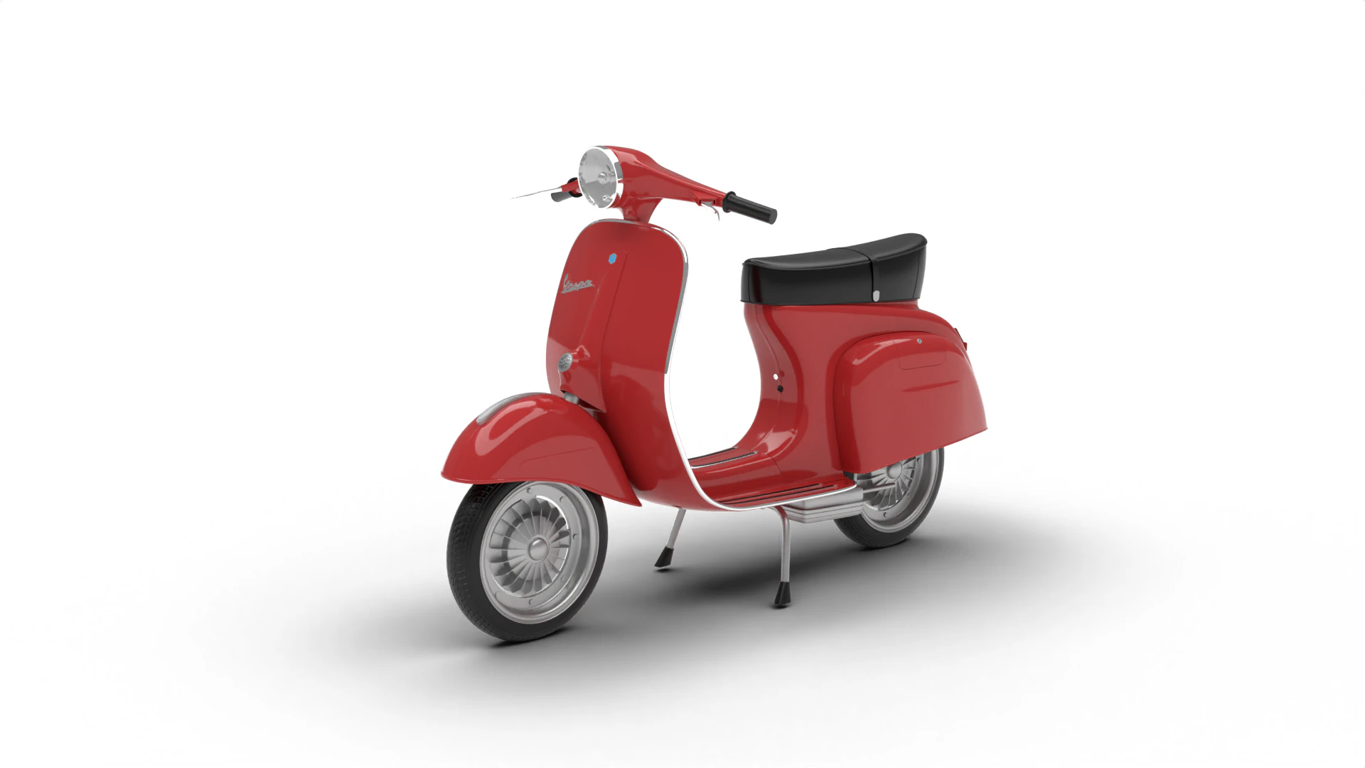 Vespa 125 1967 3D Model .c4d .max .obj .3ds .fbx .stl .blend 