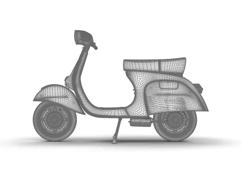 Vespa 125 1967 3D Model