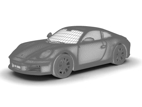 Порше 911 Каррера 2025 S 3D Модель