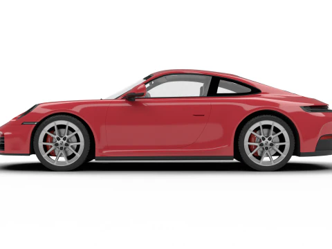 Порше 911 Каррера 2025 S 3D Модель