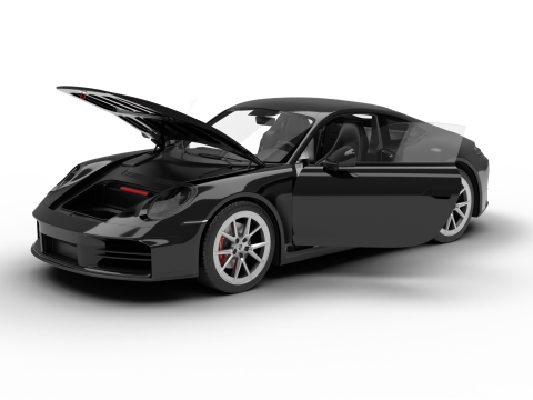 Porsche 911 Carrera 2025 S HQ 3D-Modell