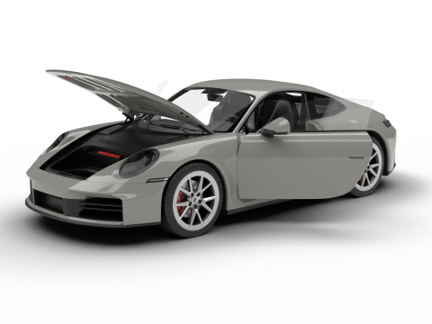 Porsche 911 Carrera 2025 S HQ 3D-Modell