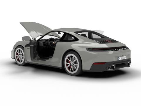 Porsche 911 Carrera 2025 S HQ 3D Model