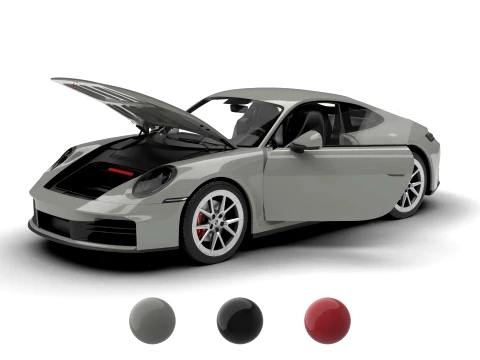 Porsche 911 Carrera 2025 S HQ Modello 3D