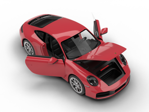 Porsche 911 Carrera 2025 S HQ Modello 3D