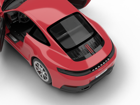 Porsche 911 Carrera 2025 S HQ Modello 3D