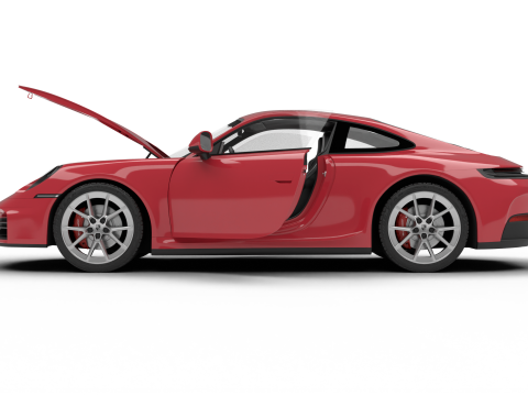 Porsche 911 Carrera 2025 S HQ Modello 3D